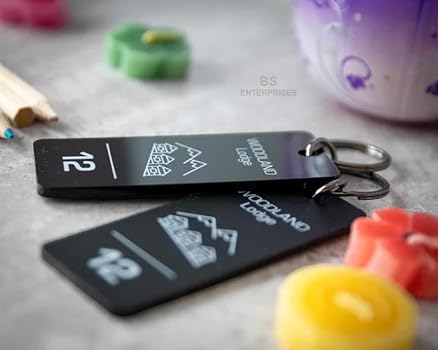 Acrylic key tag