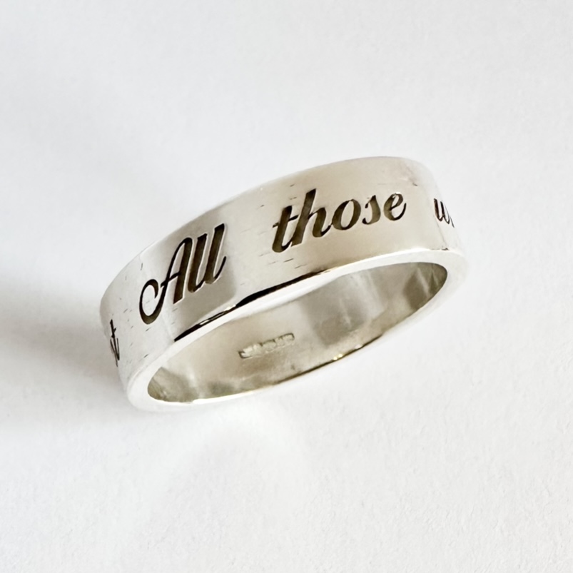 Laser marking on ring